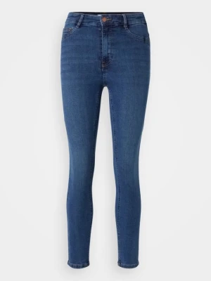 Jeansy Skinny Fit Gina Tricot ciemnoniebieski