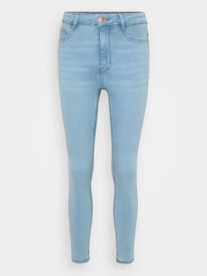 Jeansy Skinny Fit Gina Tricot jasnoniebieski denim
