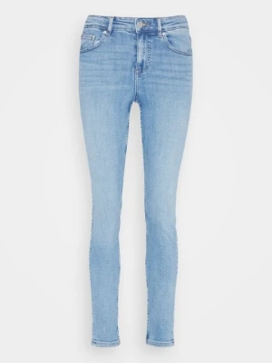 Jeansy Skinny Fit Gina Tricot niebieski