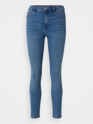 Jeansy Skinny Fit Gina Tricot niebieski denim