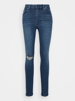 Jeansy Skinny Fit Good American niebieski denim