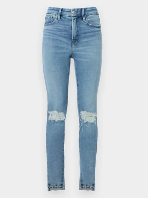 Jeansy Skinny Fit Good American niebieski denim
