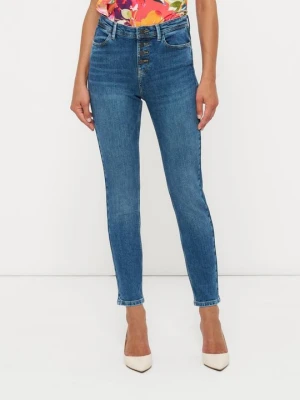 Jeansy Skinny Fit Guess biały