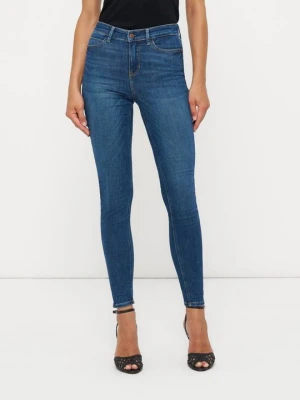 Jeansy Skinny Fit Guess niebieski