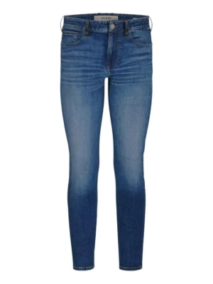 Jeansy Skinny Fit Guess niebieski