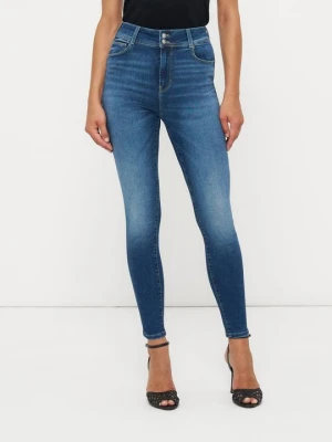 Jeansy Skinny Fit Guess zielony