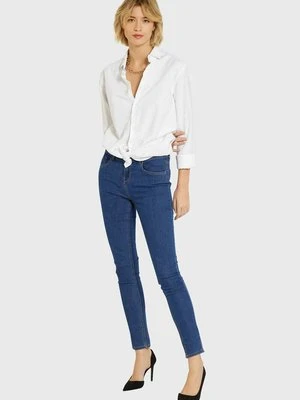 Jeansy Skinny Fit KIABI niebieski
