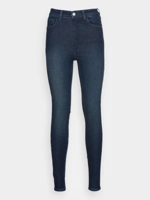 Jeansy Skinny Fit KnowledgeCotton Apparel granatowy