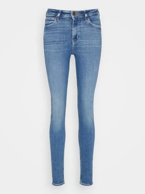 Jeansy Skinny Fit Lee niebieski denim