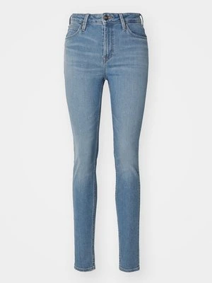 Jeansy Skinny Fit Lee niebieski denim