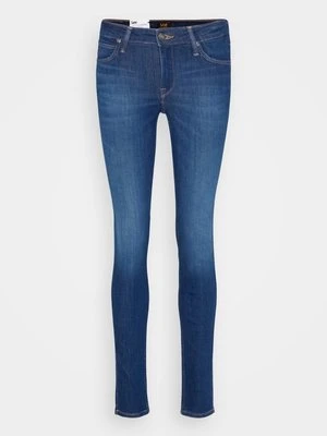 Jeansy Skinny Fit Lee ciemnoniebieski