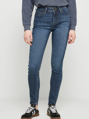 Jeansy Skinny Fit Lee granatowy