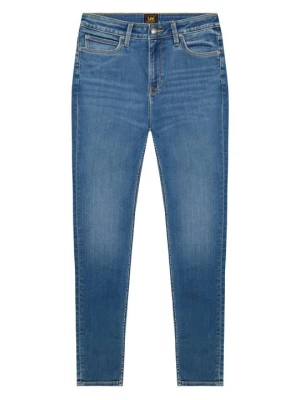 Jeansy Skinny Fit Lee niebieski denim