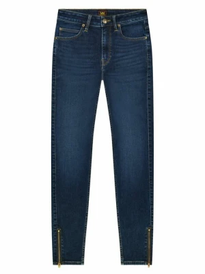 Jeansy Skinny Fit Lee niebieski denim