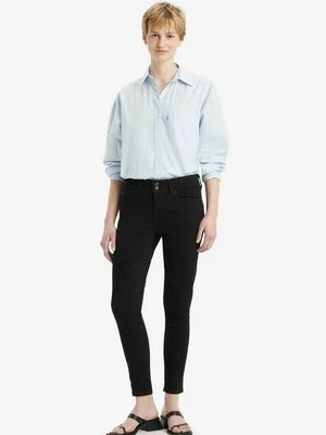 Jeansy Skinny Fit Levi's czarny melanż