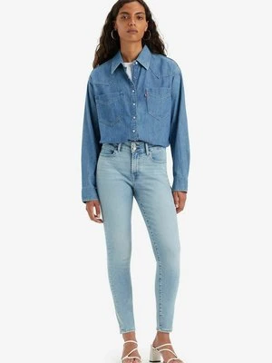 Jeansy Skinny Fit Levi's niebieski denim
