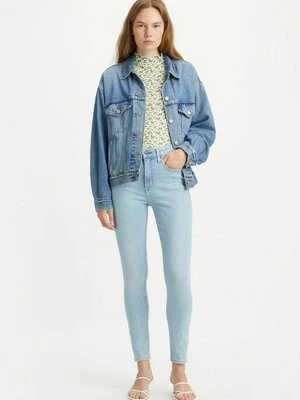 Jeansy Slim Fit Levi's nakrapiany turkus