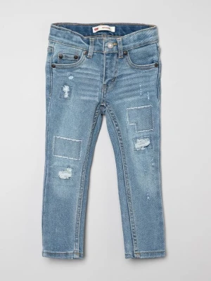 Jeansy Skinny Fit Levi's czerwony