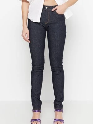 Jeansy Skinny Fit LOVE MOSCHINO ciemnoniebieski