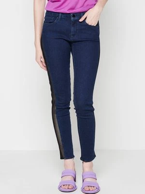 Jeansy Skinny Fit LOVE MOSCHINO granatowy