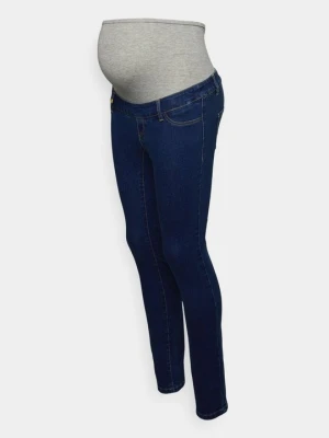 Jeansy Skinny Fit Mamalicious ciemnoniebieski