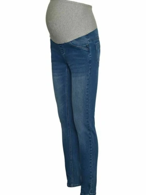 Jeansy Skinny Fit Mamalicious niebieski denim