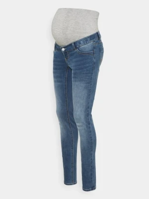 Jeansy Skinny Fit Mamalicious niebieski denim