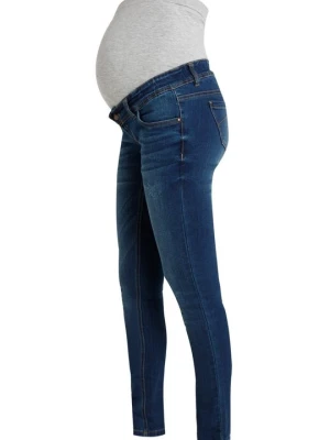Jeansy Skinny Fit Mamalicious niebieski denim