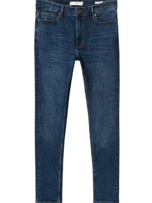 Jeansy Skinny Fit Mango granatowy