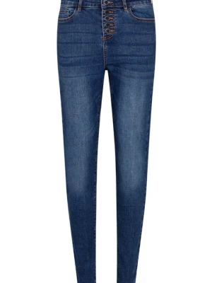 Jeansy Skinny Fit Morgan niebieski denim