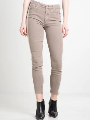 Jeansy Skinny Fit Mother jasny brąz