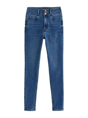 Jeansy Skinny Fit New Look niebieski