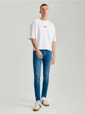 Jeansy skinny fit niebieskie House