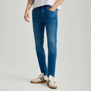 Jeansy skinny fit niebieskie House