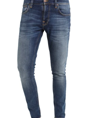 Jeansy Skinny Fit Nudie Jeans niebieski denim