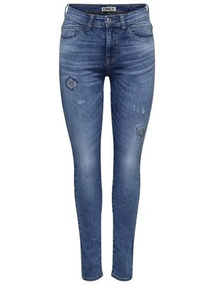 Jeansy Skinny Fit Only niebieski denim