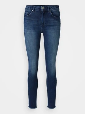 Jeansy Skinny Fit Only ciemnoniebieski