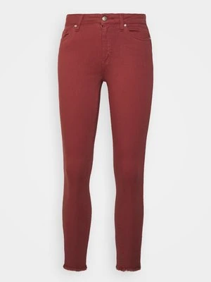 Jeansy Skinny Fit Only ciemnoczerwony