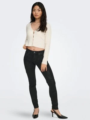 Jeansy Skinny Fit Only czarny