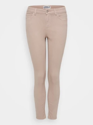 Jeansy Skinny Fit Only brązowy