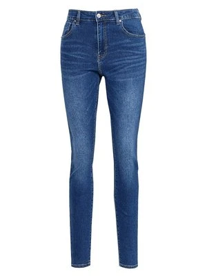 Jeansy Skinny Fit ONLY Carmakoma granatowy