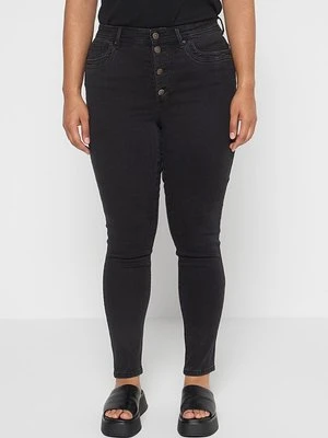 Jeansy Skinny Fit ONLY Carmakoma czarny