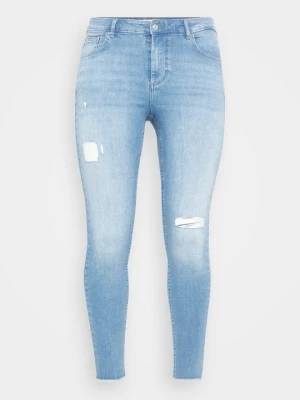 Jeansy Skinny Fit ONLY Carmakoma jasnoniebieski denim