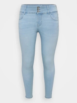 Jeansy Skinny Fit ONLY Carmakoma jasnoniebieski denim