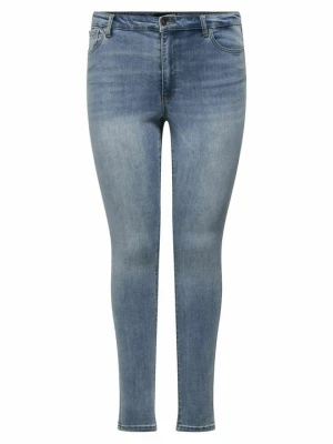 Jeansy Skinny Fit ONLY Carmakoma jasnoniebieski denim