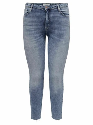 Jeansy Skinny Fit ONLY Carmakoma niebieski denim