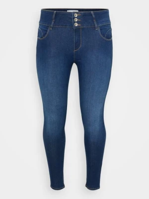 Jeansy Skinny Fit ONLY Carmakoma niebieski denim