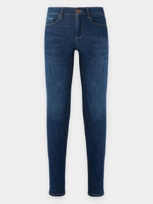 Jeansy Skinny Fit Only ciemnoniebieski