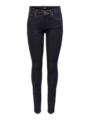 Jeansy Skinny Fit Only ciemnoniebieski