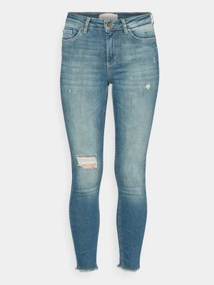 Jeansy Skinny Fit Only ciemnoniebieski